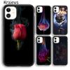 Krajews Burning Love Rose Soft Phone Case Cover For iPhone 14 5 SE 6s 7 8 Plus XR XS 11 12 13 Pro Max Samsung S21 S22ultra Plus
