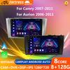 2 Din Android 14 автомобильное радио для Toyota Camry 2007-2011 Aurion 2006-2011 мультимедийный проигрыватель GPS 4G Carplay стерео головное устройство