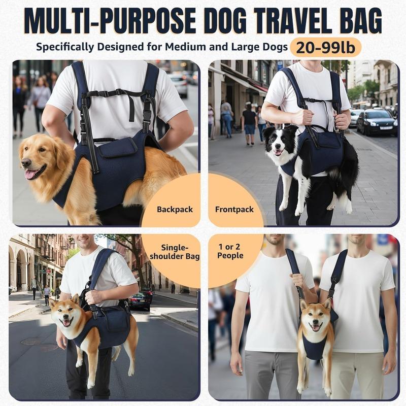 ATUBAN Dog Lift Harness for Dogs-Full Body Dog Sling Carrier, Breathable Support for Elderly Injured Arthritic Disabled Dogs