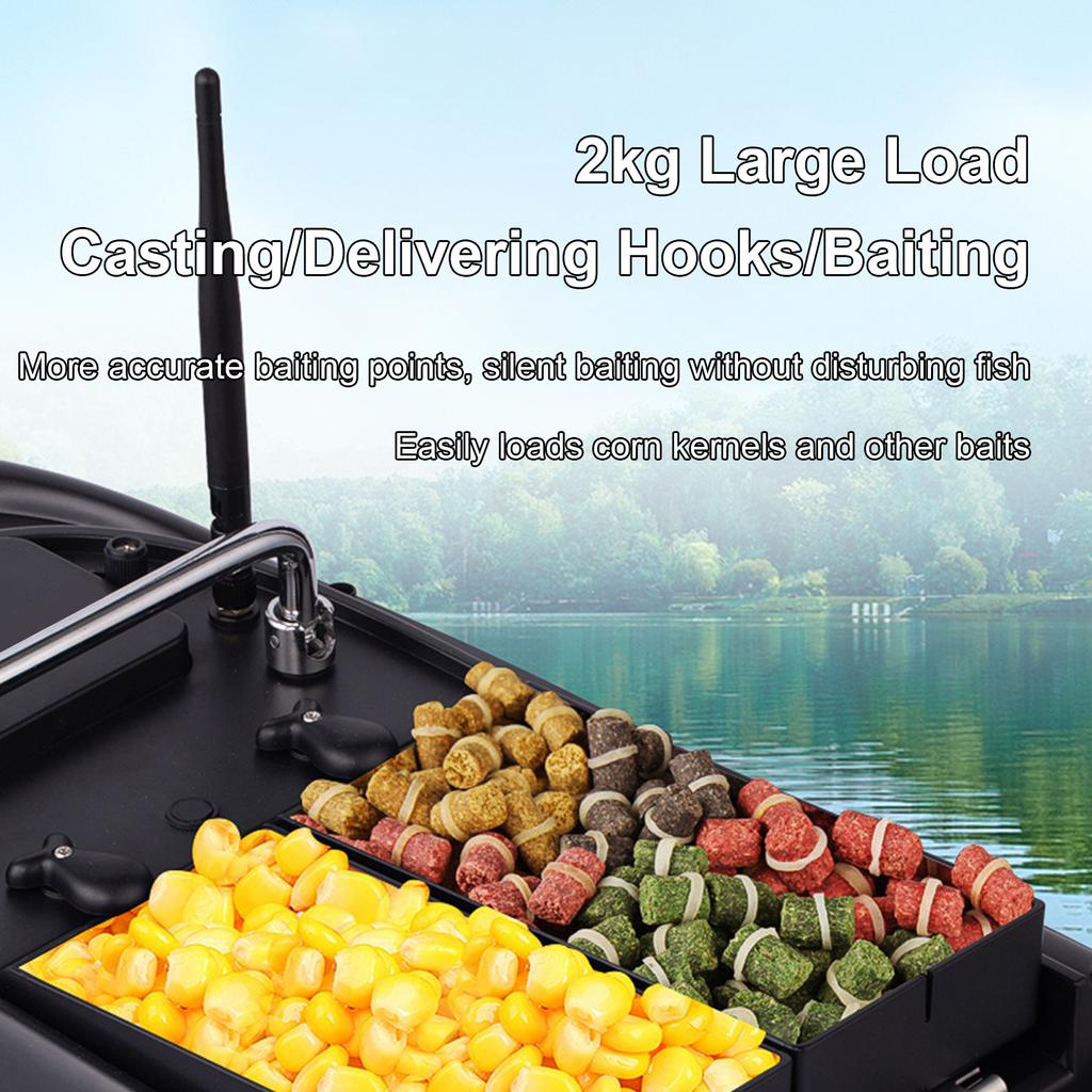Remote Control Fishing Bait Boat 500M Distance Auto Navigation Cruise 4.4LBS Loading
