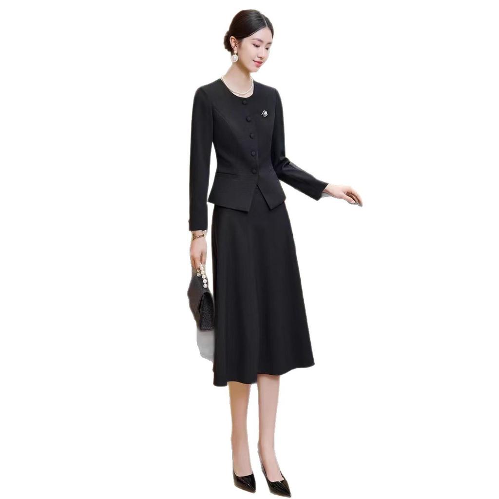 High-End Professional Women's Suit: Elegant Skirt and Blazer for Marketing and Events