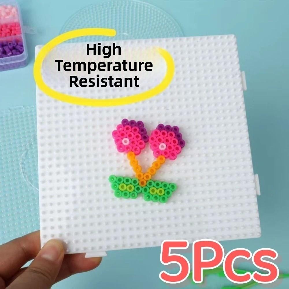 5Pcs Heat Resistant Perler Beads Boards 5mm Beads Melting Beads Boards Educational Toys