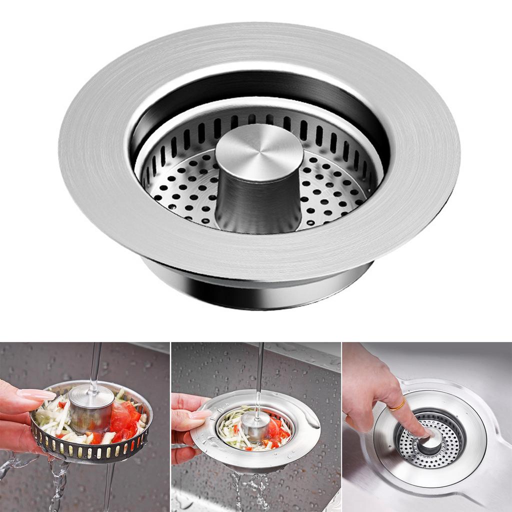 Efficient Kitchen Sink Drain Filter Space Saving & Convenient Sink Drain Basket Trouble Free Maintenance for Bathroom