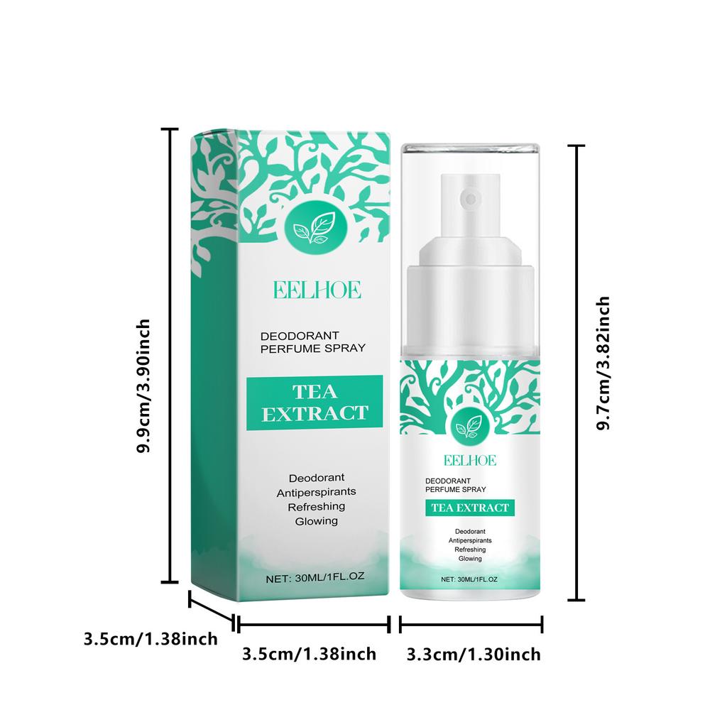 Eelhoe Body Odor Sweat Deodorant Spray Lasting Body Underarm Feet Sweating Deodorizer Eliminate Bad Smell Antiperspirants 30ml