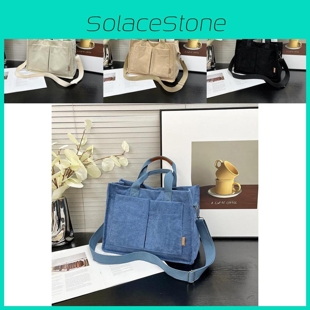 Trendy Japanese Large Capacity Fall New Student Sling Bag Stylish Tote Bag In Black Beige Khaki And Blue