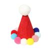 Pet Dog Cat Non-woven Hairball Christmas Hat Headwear Wool Toy Cat Dog Ornaments Pet Supplies