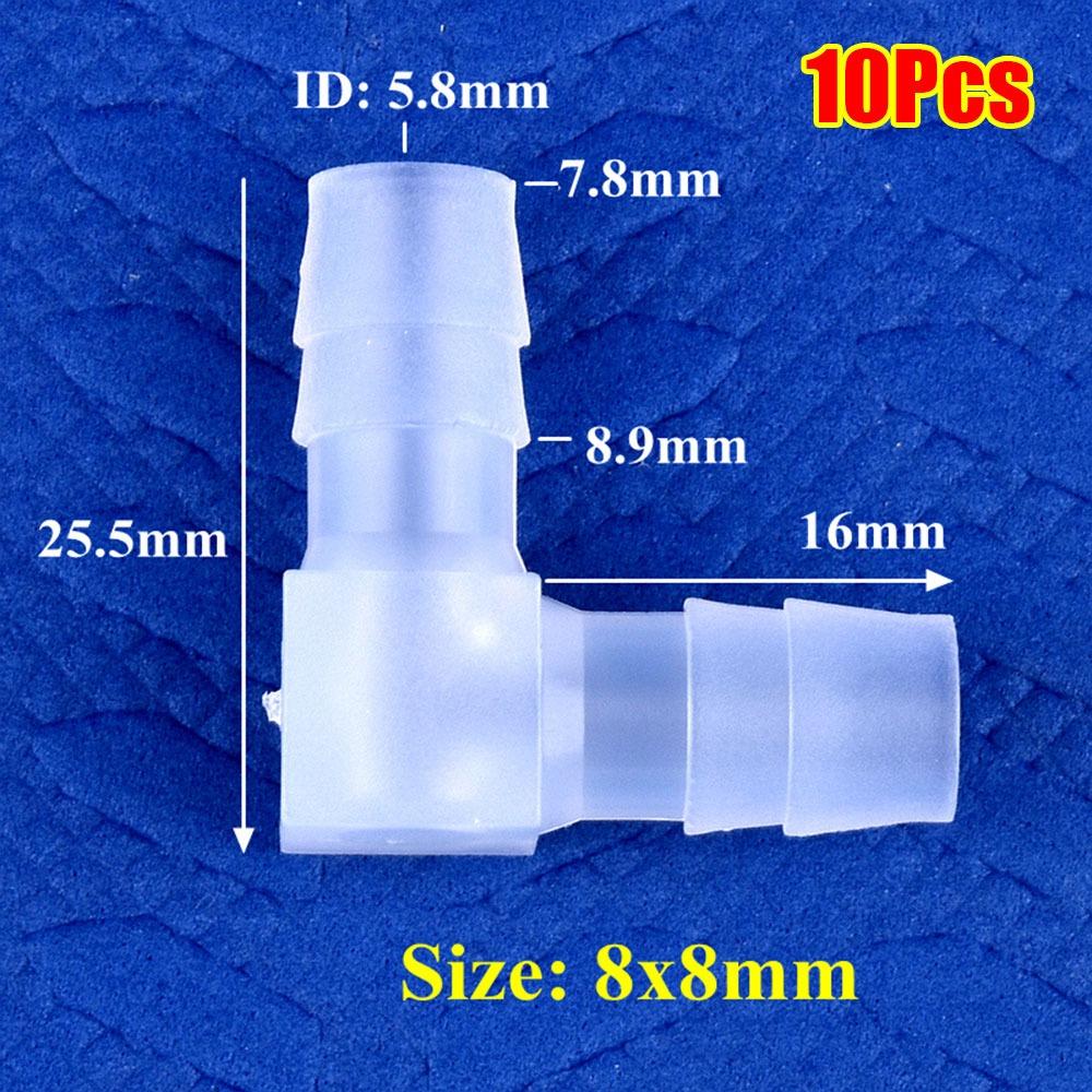 10 шт. 90-градусные угловые соединители PP Пластиковые пагоды шланговое соединение для полива сада