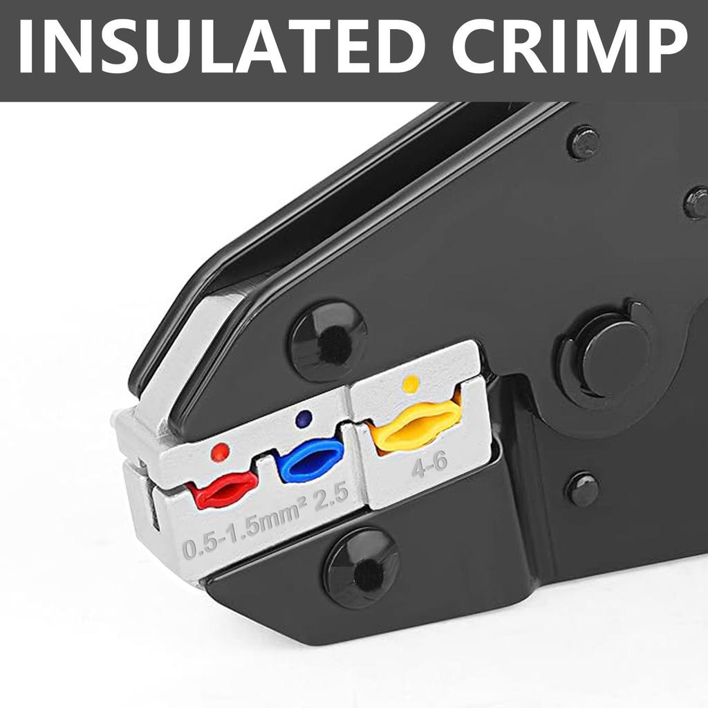 Набор обжимных клещей для предварительно изолированных клемм HS-30J Обжимной инструмент для изолированных электрических разъемов для AWG 22-10