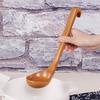 Wooden Soup Ladle Long Handle Hot Pot Spoon Oil Spoon Kitchenware MIT