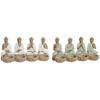 Decorative Figurine - HOME ESPRIT - Oriental Buddha - Multicolor - 24 X 9 X 11 Cm - Set of 2 Units