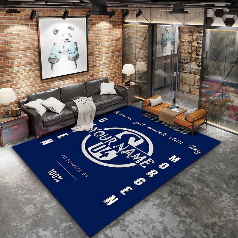 Fc Schalke Custom Name Carpet Rug For Living Room Bedroom Home Sofa Decoration Kids Play Nonslip Floor Mat