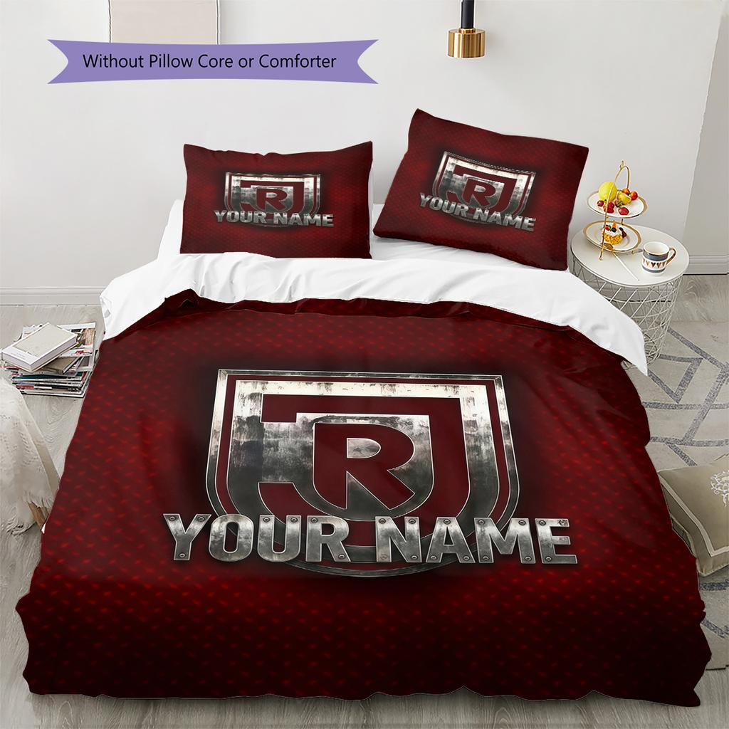 Ssv Jahn Regensburg Custom Name Pattern Bedding Quilt Set Quilt Cover Pillowcase Home Birthday Gift(1 * duvet cover + 2 * pillowcase, without core)