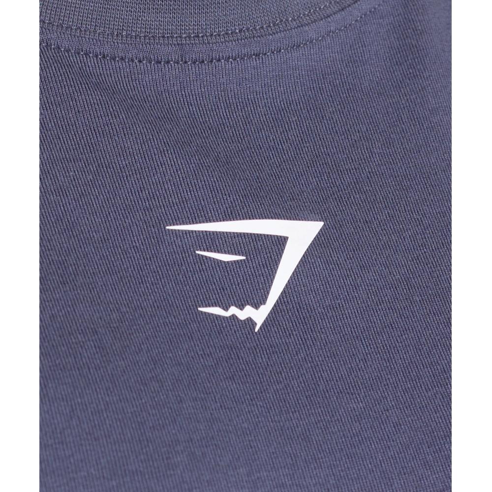 Gymshark Trace Graphic Oversized T shirT weighTed Purple B4b3p Pb7p