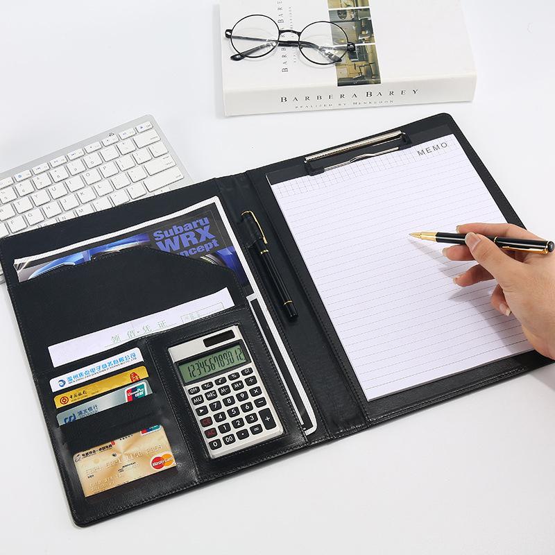 Папка-регистратор Padfolio Man PU Padfolio формата A4, портфель, держатель для деловых документов, металлический планшет, органайзер для документов, офис