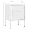 Nightstands 2 pcs White 35 x 35 x 51 cm Steel