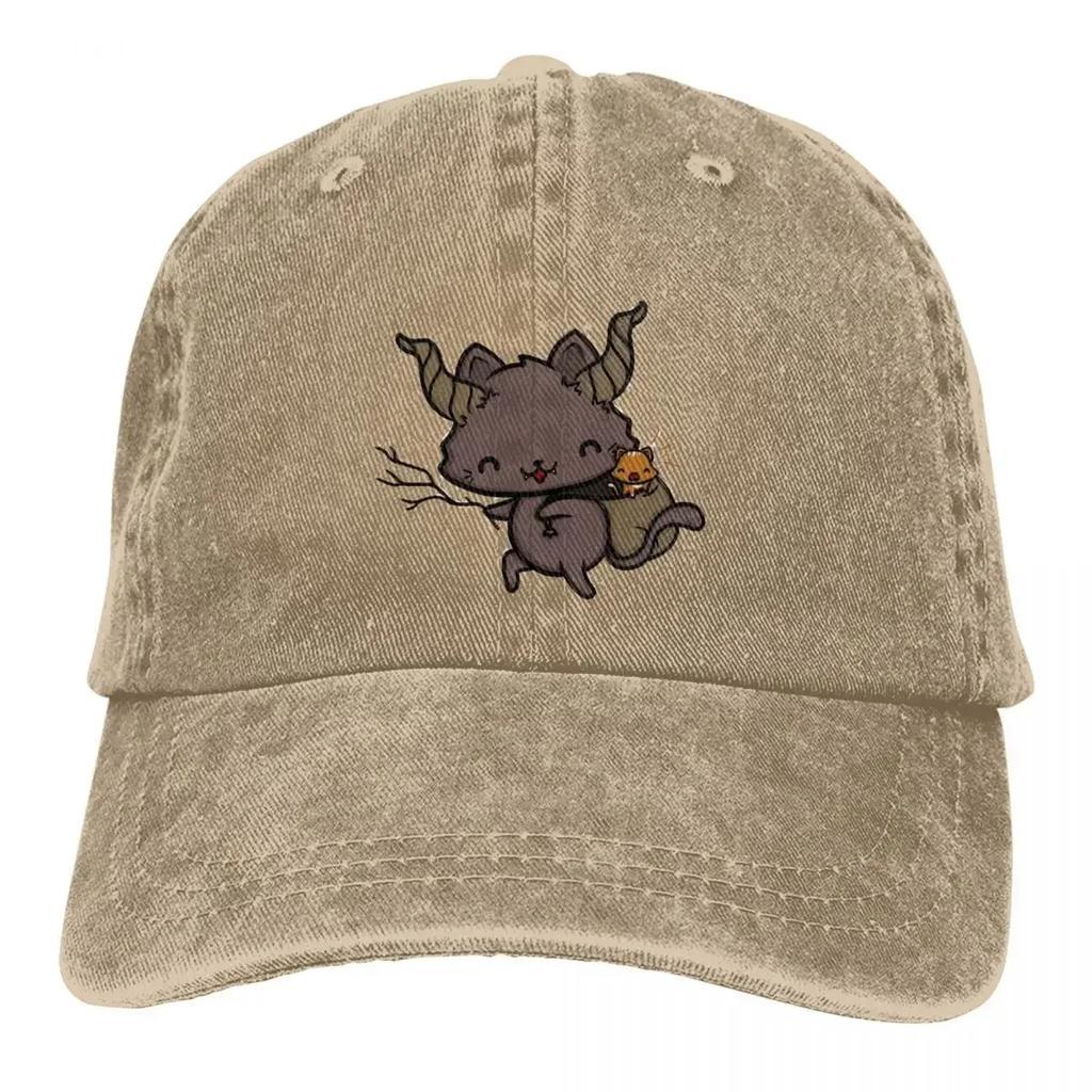 Летняя кепка Солнцезащитный козырек Kram Puss Хип-хоп кепки Страшная сказка Ковбойская шляпа Кепки с козырьком