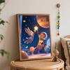 Disney digital oil painting art painting space adventure animal astronaut handmade diy home decorations