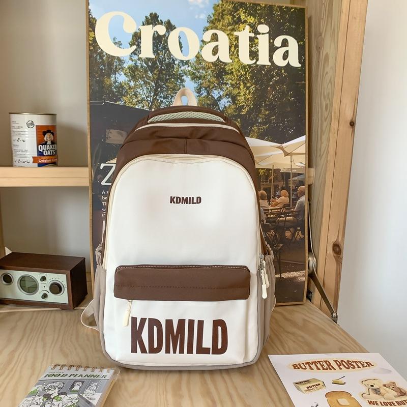 Школьная сумка большой вместимости, женский младшеклассник, старшеклассник, цветной контрастный рюкзак, дорожный рюкзак