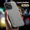 For Xiaomi Poco M6 4G Case Leather Car Magnetic Holder Cover For Pocco Poxo Poko Little M6 M 6 PocoM6 4G Soft TPU Silicone Coque