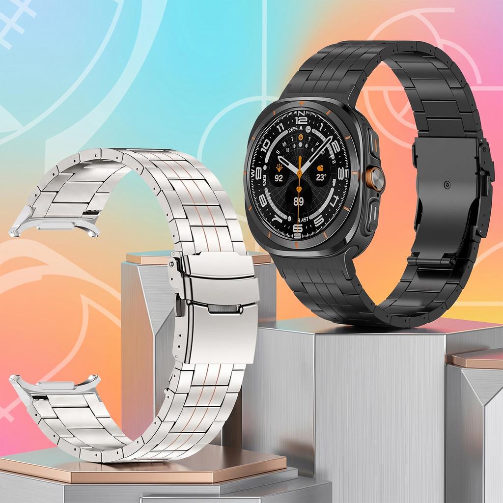 Легкие титановые ремешки для Samsung Galaxy Watch Ultra 2 47 мм 2025 Бизнес-браслет для Galaxy Watch 9 8 Classic