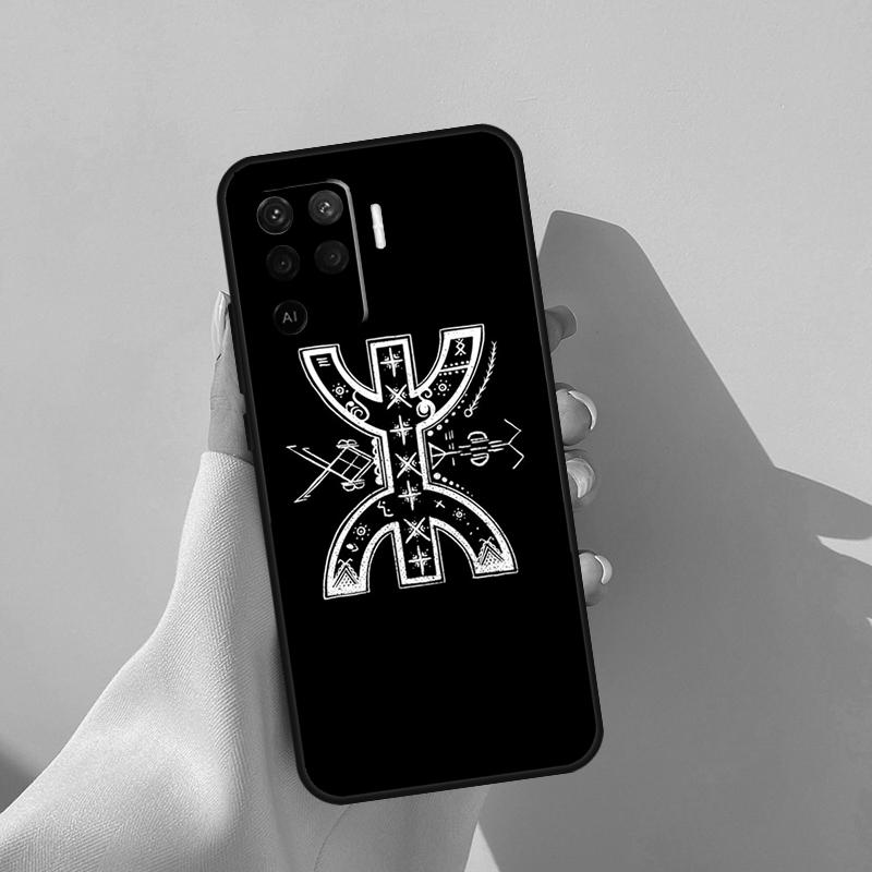 Amazigh Berber Symbol Case For Oppo A17 A57 A77 A60 A80 A40 A18 A38 A58 A78 A98 A96 A76 A16 A94 A74 A54 A15 A5 Pro