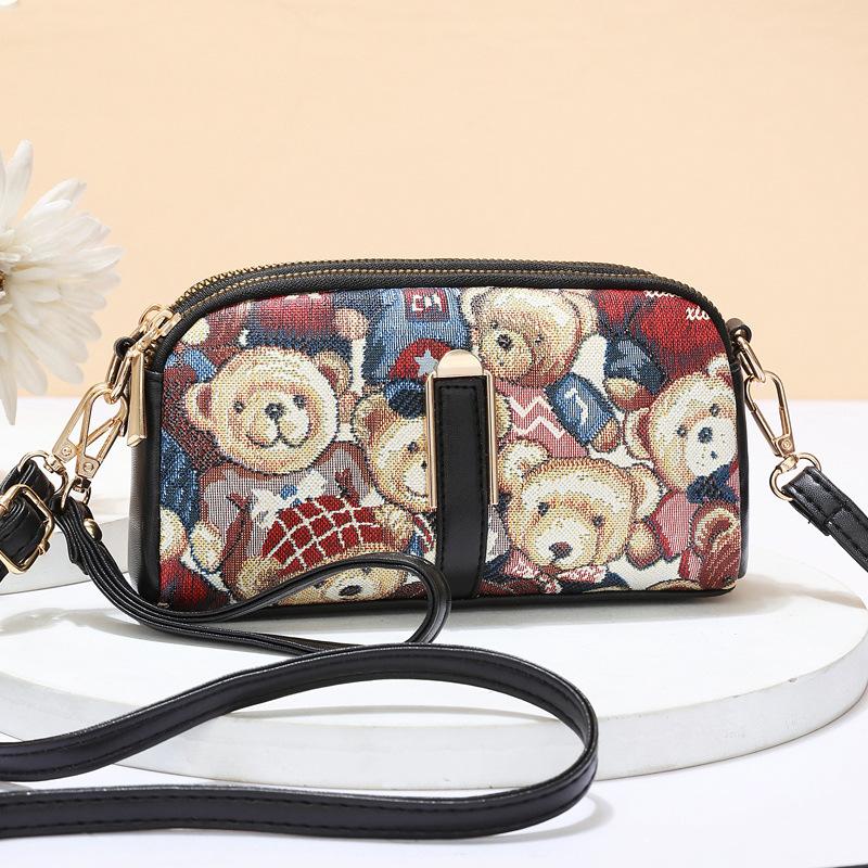 Women Hand Bag Danny Bear Female Bag Mobile Phone Coin Purse Crossbody Bag
