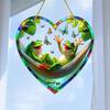 Love Heart Sun Catcher, акриловое украшение для подвесного окна в форме сердца