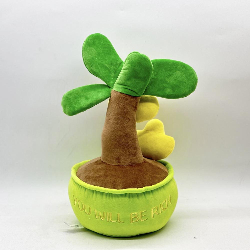 Новый стиль плюшевых горшечных растений «Зеленая сосна и кокос», модные и милые забавные украшения