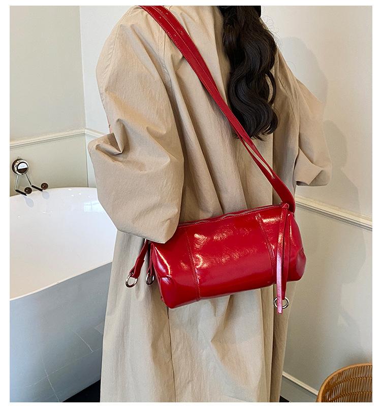 Ретро маленькая сумка женская сумка нишевая 2025 новая трендовая летняя универсальная на одно плечо подмышечная сумка-мессенджер популярная сумка-цилиндр