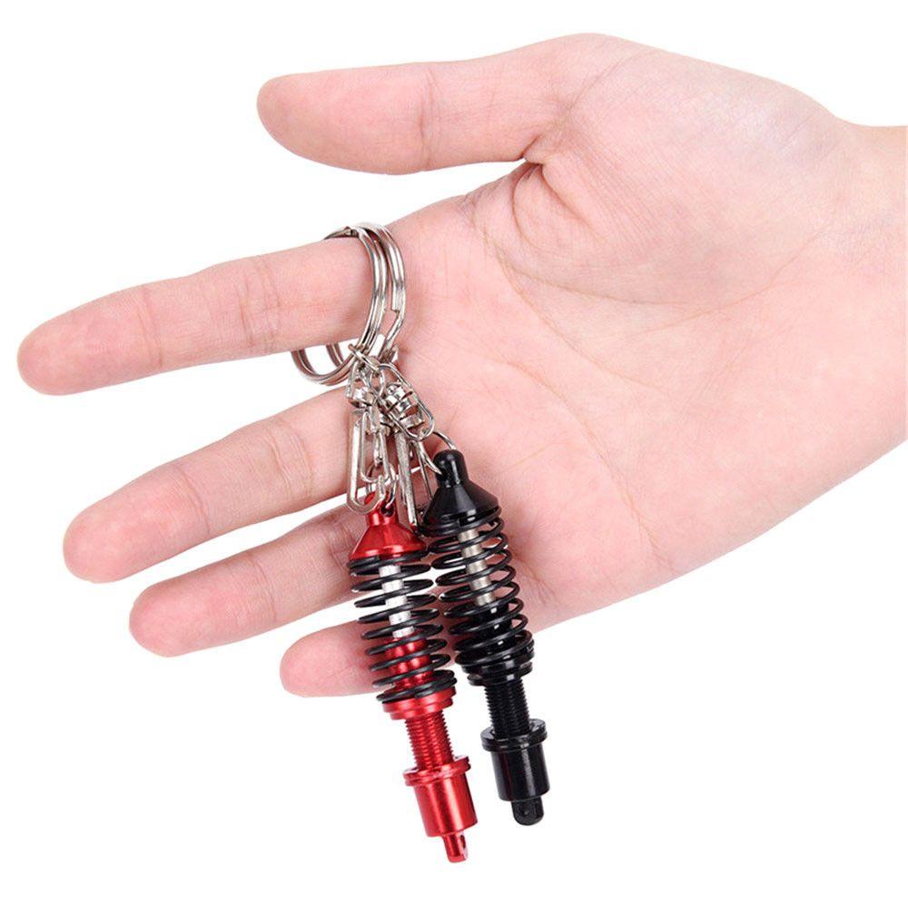 Gift Shock Absorber Alloy Keychain Keyring Adjustable Coilover Spring Key Ring