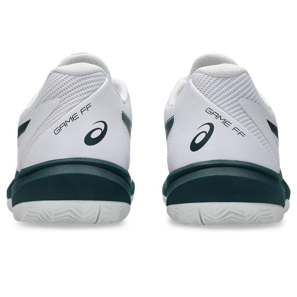 ASICS GAME FF Tennis Size 100 Size 2E CLAY/OC Shoes, 1041A490, Men's, (White/Saxon Green), 25.0 cm,