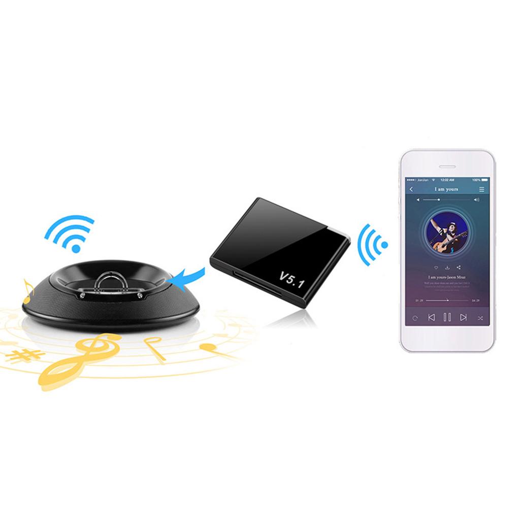 30 Pin Bluetooth-compatible Adapter Audio Receiver Wireless Blue tooth Adapter Quick Pairing for 30Pin Analog Speaker