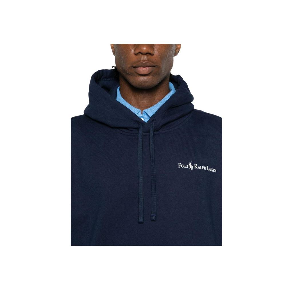 Polo Ralph Lauren Однотонная Толстовка с Капюшоном Свободного Кроя с Длинным Рукавом Мужская толстовка Темно-синий 710917904-005