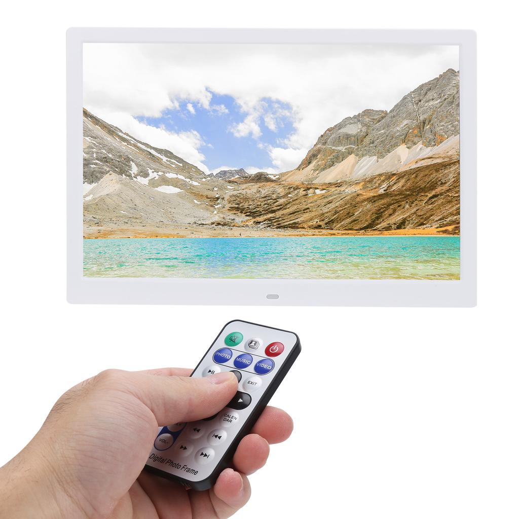 15 Inch HD 1280x800 Digital Photo Frame Electronic Album MP3 MPEG4 Picture Music 100‑240VAU Plug