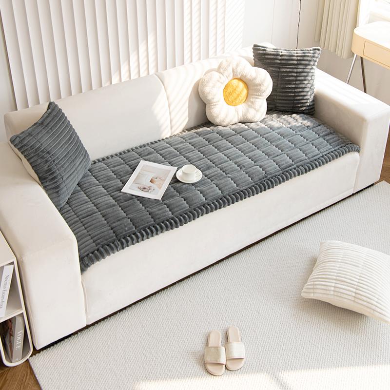 Подушка для дивана с паровым хлебом, утолщенная осенне-зимняя новая зимняя противоскользящая подушка из цельного дерева, кожаный чехол для дивана
