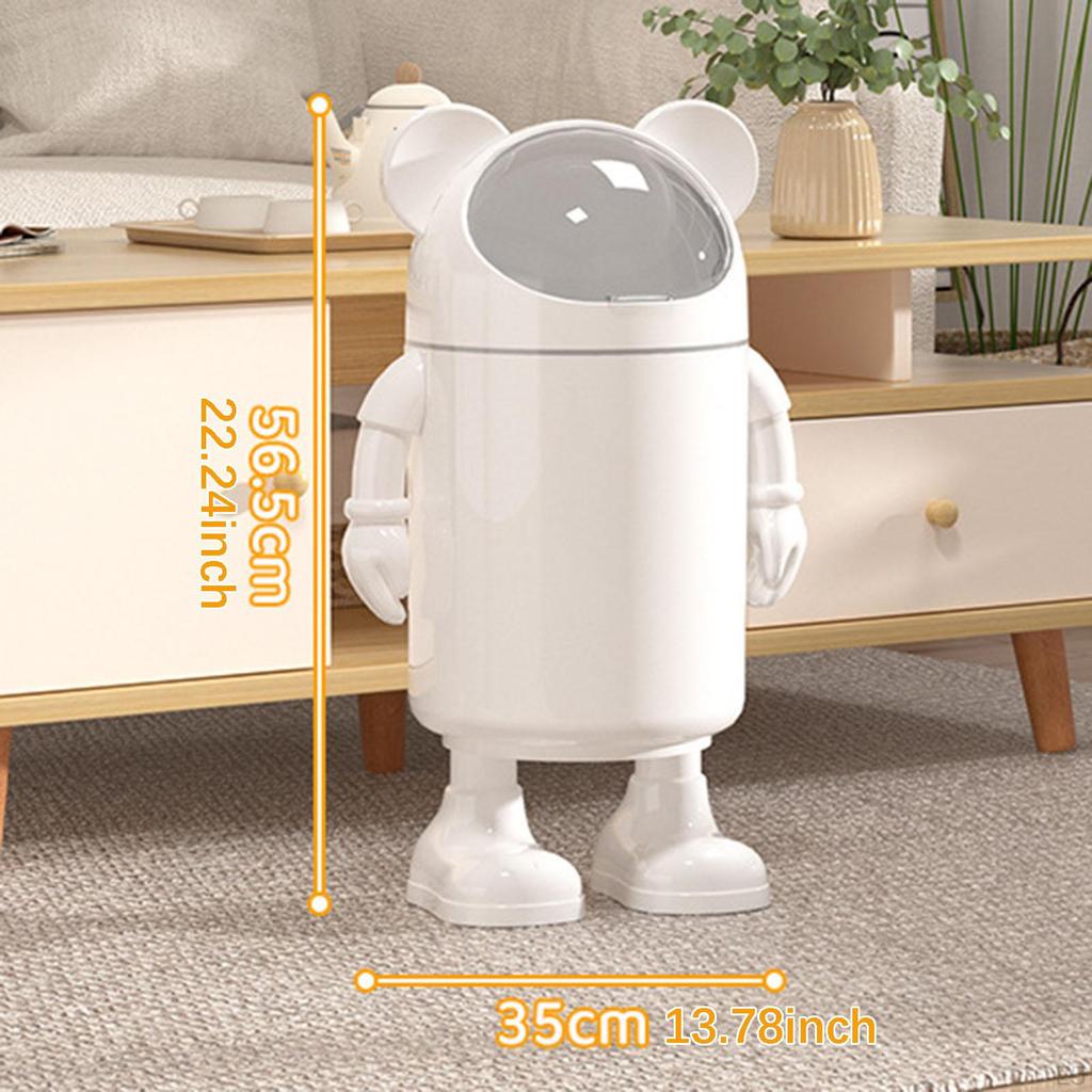 Мусорное ведро для ванной комнаты, контейнер для мусора, мультяшный медведь, бумажная корзина, ведро для хранения для отеля