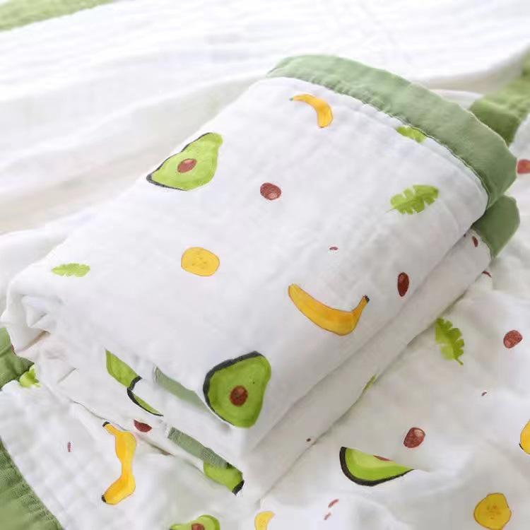 Six-Layer Pure Cotton Baby Bath Towel & Blanket
