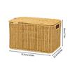Baskets with Lid Storage Box Cover Closet Organizer Imitation Rattan Baskets  for Clothing Clothes Food  Kitchen  Organizer