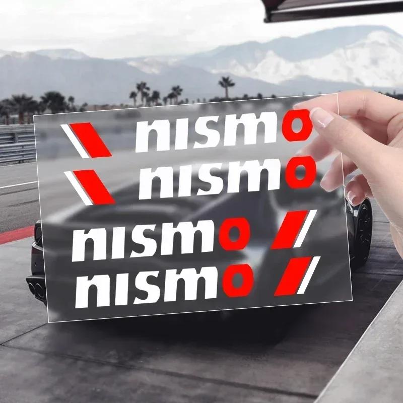 2025 For Nissan 4PCS Car Door Handle Sticker Auto Badge Accessories For Nissan Nismo Logo Tiida Teana Qashqai Juke X trail Note