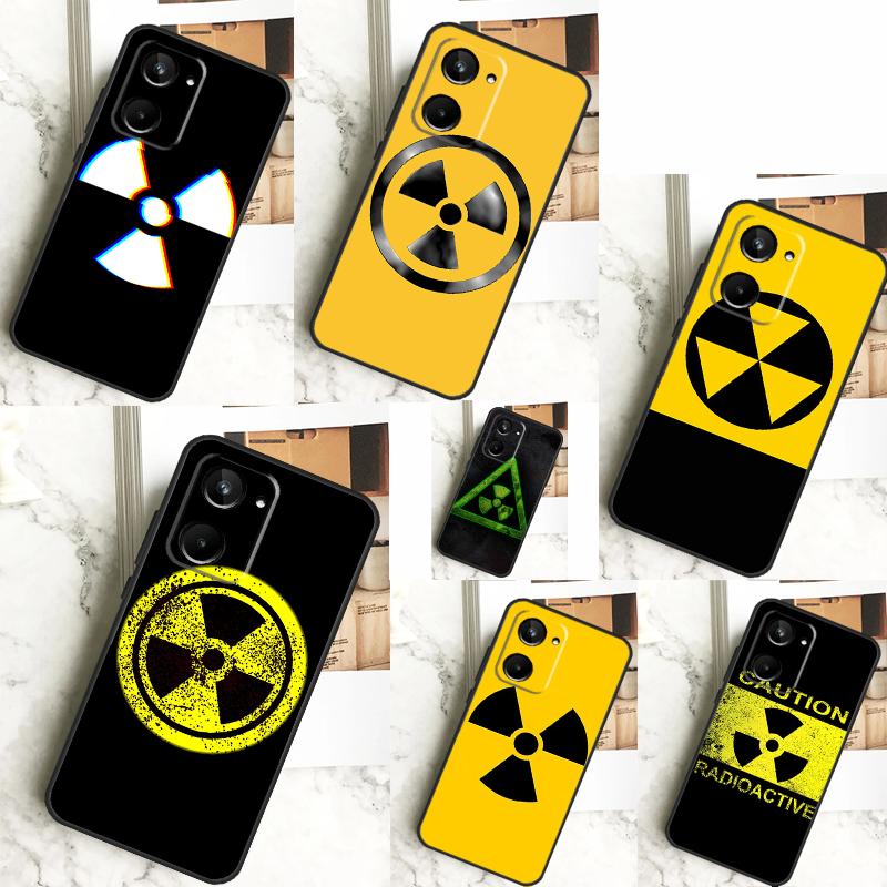 Nuclear Radiation Warning Sign For Realme C31 C33 C35 C51 C53 C55 C67 GT5 GT Neo 6 9 10 11 12 Pro Plus C21Y C25s C30 Case