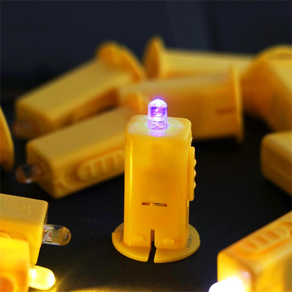10pcs Built-in Lamp Lantern LED Wick Electronic Light Wicks Lamp Easy To Use Lantern Light Festival