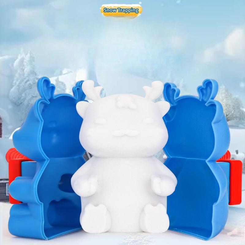 Детские игрушки для игры в снежки Формочки для снега и песка Инструмент Снеговик Санта-Клаус Форма сердца Мультяшная машинка для снежков Зажим Зимние спортивные игрушки