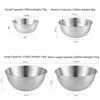 3Pcs Large Capacity Mixing Bowls Stackable Baking Food Storage Containers  Cooking