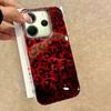 Retro Red Leopard Vortex Texture Phone Case for Xiaomi Redmi Note 14 13 12 11 11S 10 9 8 Pro 9C 13C 14C A5 A3 A4 A3X 9C A1 Cover