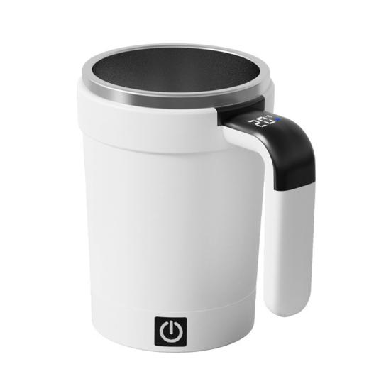 Automatic Stirring Coffee Mug Digital Temperature Display Insulated Smart Self Stirring Mug Portable Electric Mixing Cup for Office School