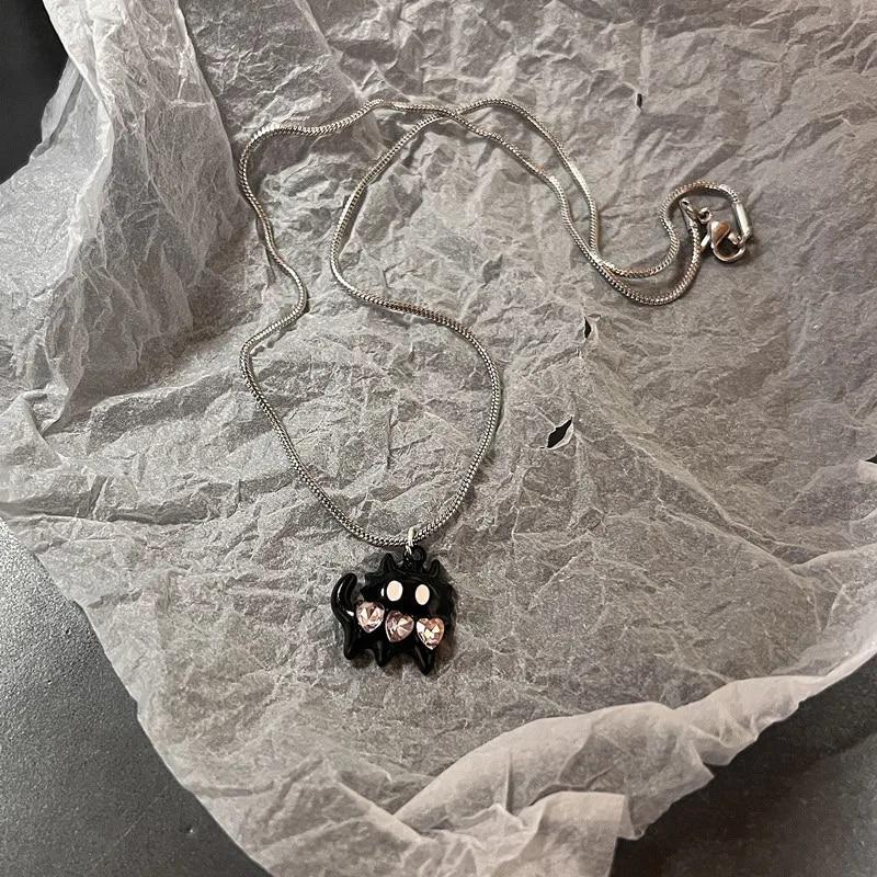 Винтажное модное кожаное ожерелье с подвеской в ​​виде звезды для женщин и мужчин, ювелирные изделия цвета антикварного серебра, аксессуары Y2k, эстетика