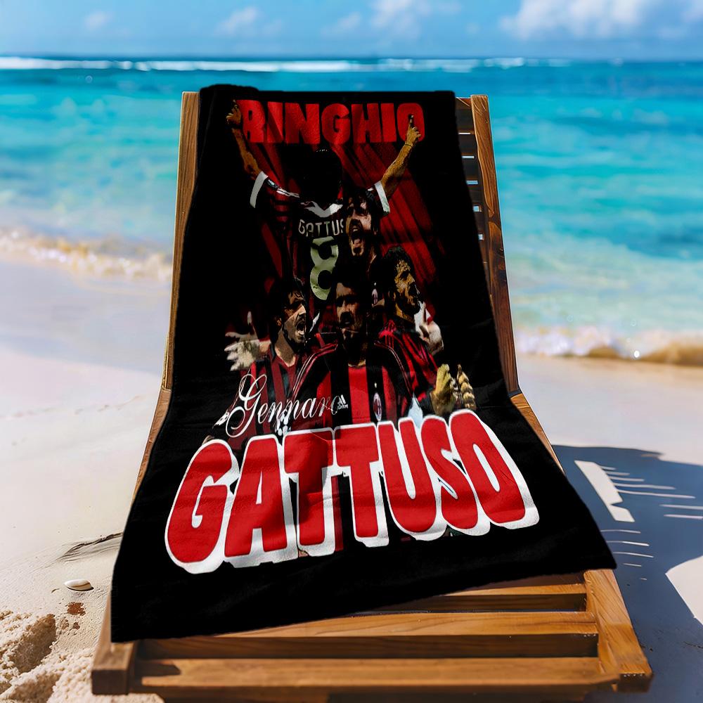 Ac Milan Beach Towel Super Soft Absorbent Comfortable Lightweight