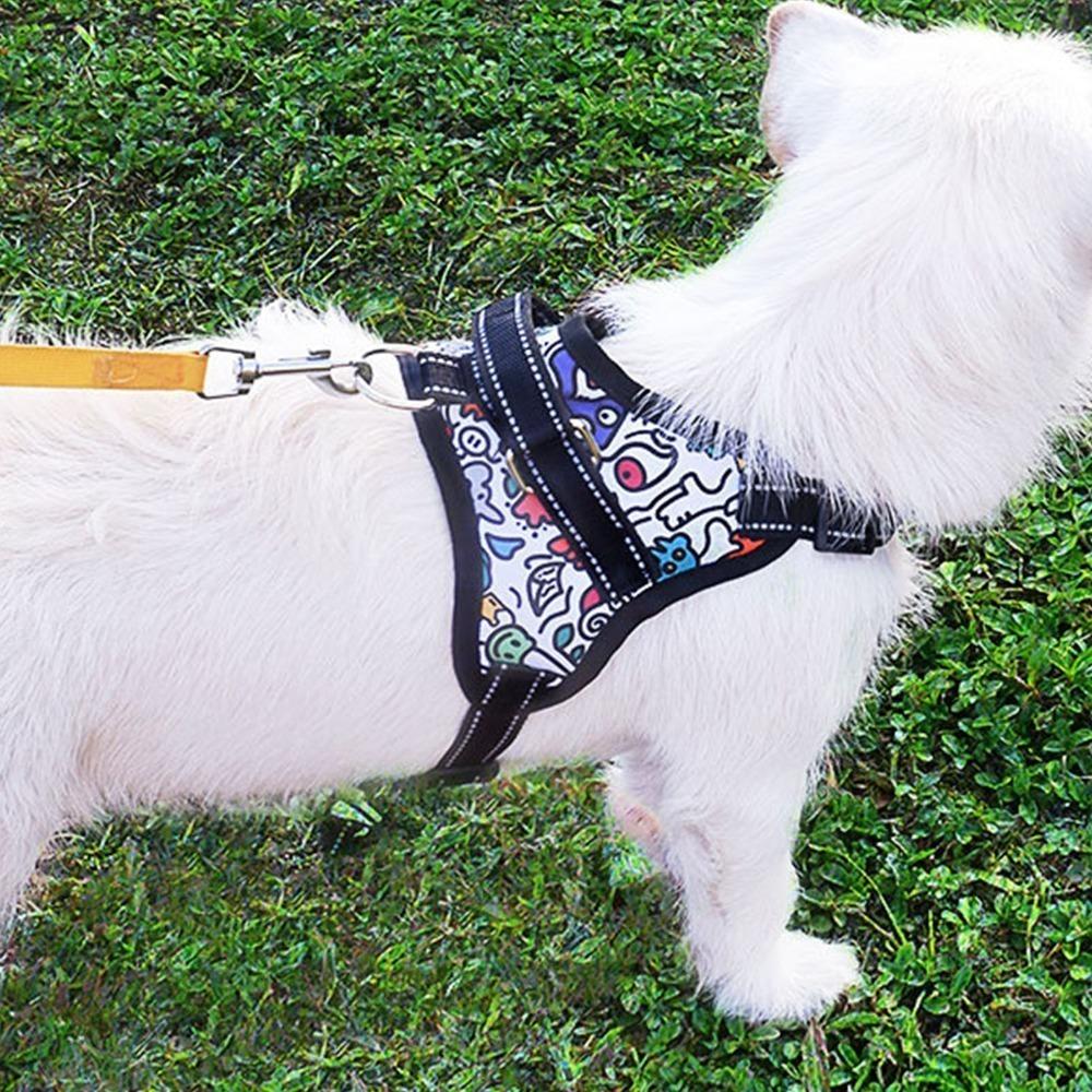 Saddle Shape Pet Harness Oxford Fabric Saddle Dog Harness No Pull Dog Harness Night Outdoor Walk