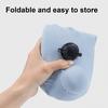 Inflatable U-shaped Pillow with Self-filled Design Built-in Air Pump Lightweight Portable Neck Support