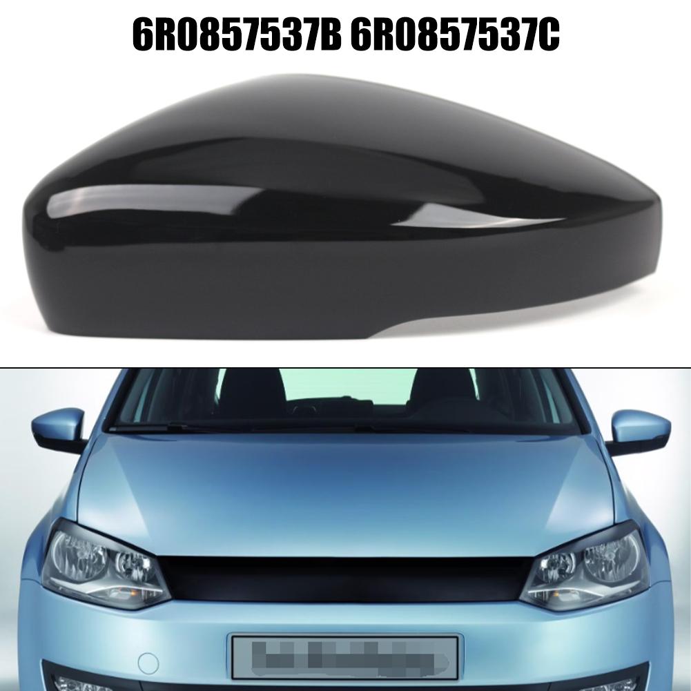 Подходит для Polo MK5 Глянцевый черный корпус зеркала Крышка зеркала заднего вида Левая сторона